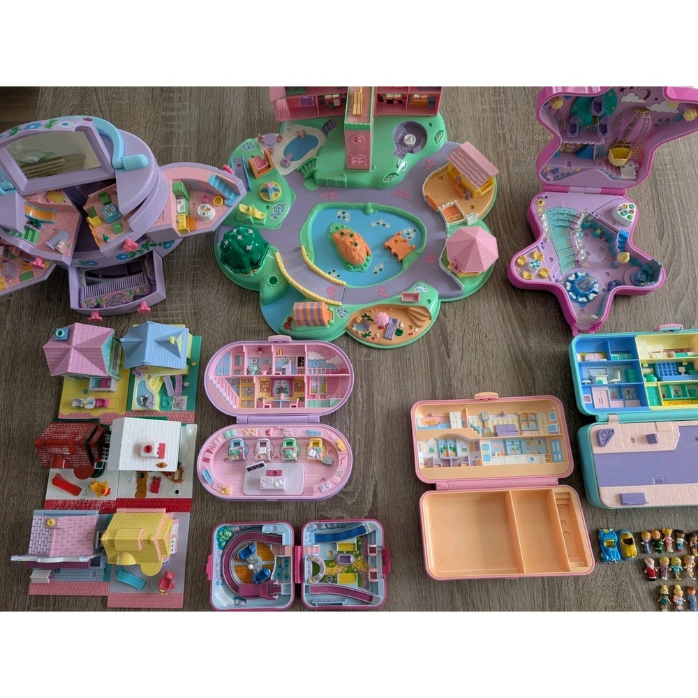 Vintage Polly Pocket Bluebird Lot With Figurines